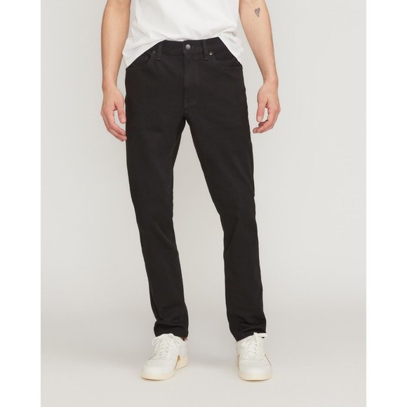 Everlane Uniform Mens Slim 4-Way Stretch Organic Performance Jean Black 29x32